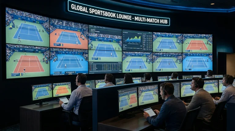Ticket de pari combiné tennis avec plusieurs sélections